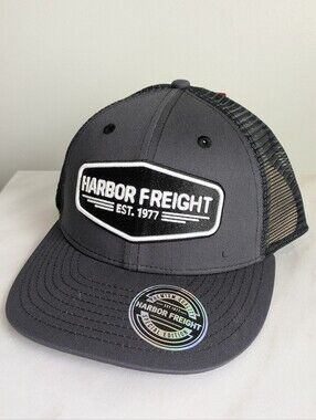 Harbor Freight Trucker Hat Gray Black New